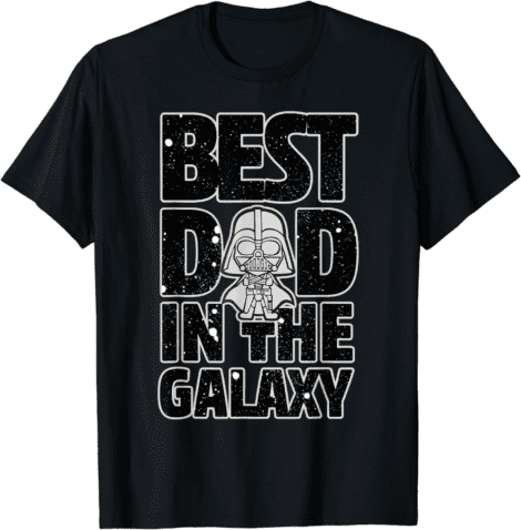 Star Wars Darth Vader Galaxy T-Shirt – Ideal Gift for the Best Dad