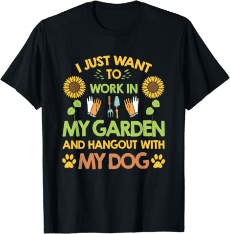 Gardener’s Love for Garden Dog T-Shirt.
