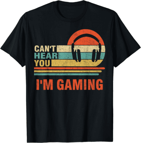 Gamer Headset Silence Tee: Perfect Funny Gaming Gift for Immersed Gamers