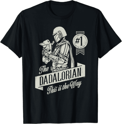 Star Wars Dadalorian Father’s Day Tee with Mandalorian and Grogu