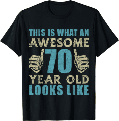 70th Birthday Gift Shirt for 1951 Vintage Men and Women, 70 Years Old