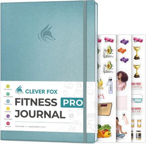 Clever Fox Fitness Journal PRO: Daily Planner for Workout, Meal, and Habits – 6 Months.