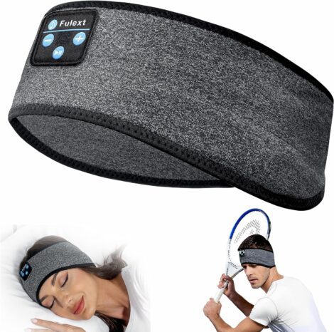 Voerou Bluetooth Headband with Sleep Headphones – Perfect for Workout, Running, Yoga, and Travel.