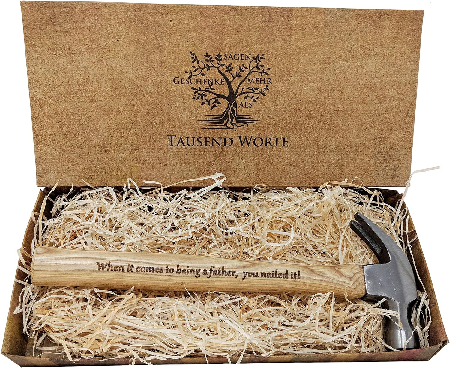 Really Special Present for Dads- Engraved Hammer:"Thank You for Helping me Build My Life." and"When it Comes to Being a Father, You Nailed it!"